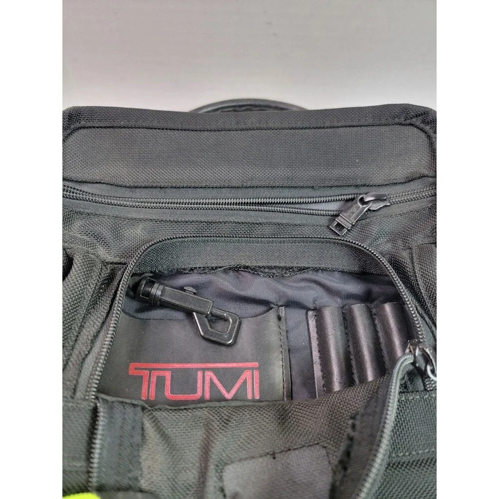 Vintage TUMI Black Ballistic Nylon Briefcase Laptop Messenger Bag Made USA